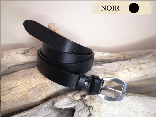 CEINTURE FEMME DE 2.5CM EN CUIR VERITABLE