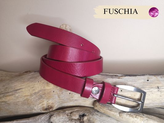 CEINTURE FEMME DE 2.5CM EN CUIR VERITABLE