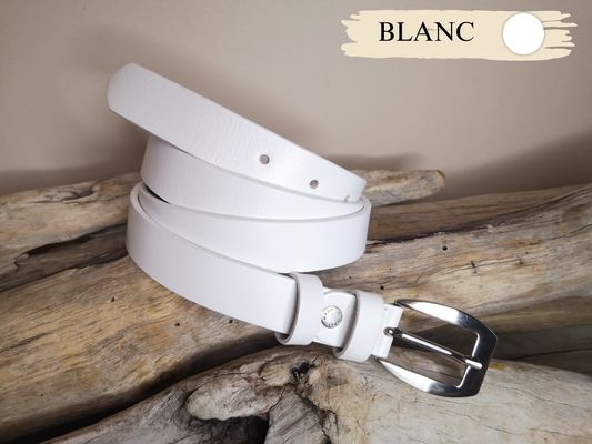 CEINTURE FEMME DE 2.5CM EN CUIR VERITABLE