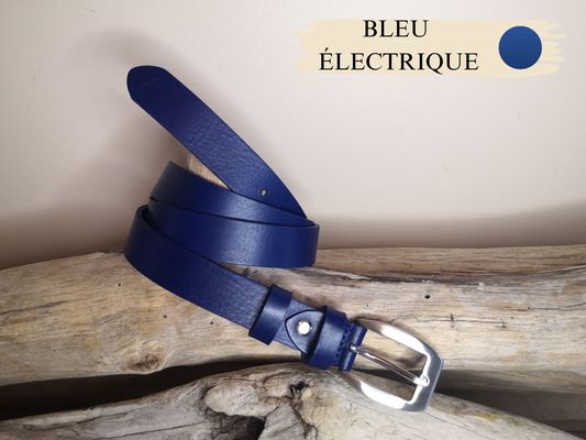 CEINTURE FEMME DE 2.5CM EN CUIR VERITABLE