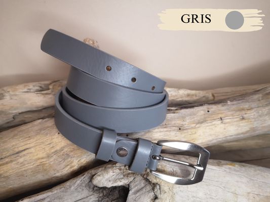 CEINTURE FEMME DE 2.5CM EN CUIR VERITABLE