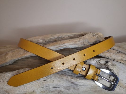CEINTURE FEMME DE 2.5CM EN CUIR VERITABLE