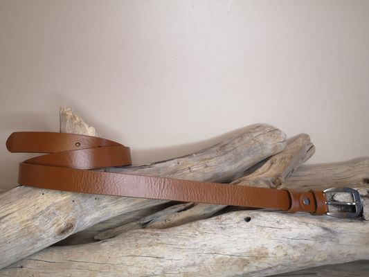 CEINTURE FEMME DE 2.5CM EN CUIR VERITABLE