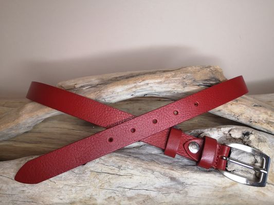 CEINTURE FEMME DE 2.5CM EN CUIR VERITABLE