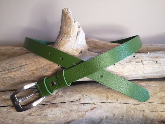 CEINTURE FEMME DE 2.5CM EN CUIR VERITABLE