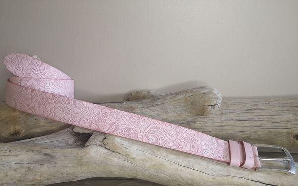 CEINTURE MIXTE EN CUIR ARTISANAL GRAS IMPRIME