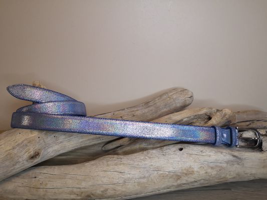 CEINTURE EN CUIR POUR FEMME PAILLETEE DE 3CM EN CUIR