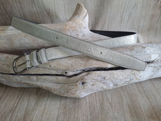 CEINTURE EN CUIR POUR FEMME PAILLETEE