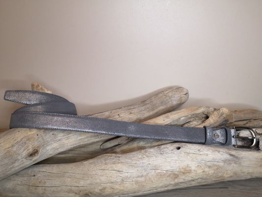 CEINTURE EN CUIR POUR FEMME PAILLETEE DE 3CM EN CUIR