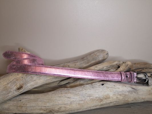 CEINTURE EN CUIR POUR FEMME PAILLETEE DE 3CM EN CUIR