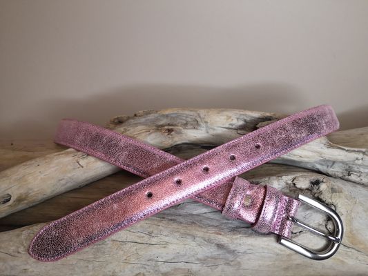 CEINTURE EN CUIR POUR FEMME PAILLETEE DE 3CM EN CUIR