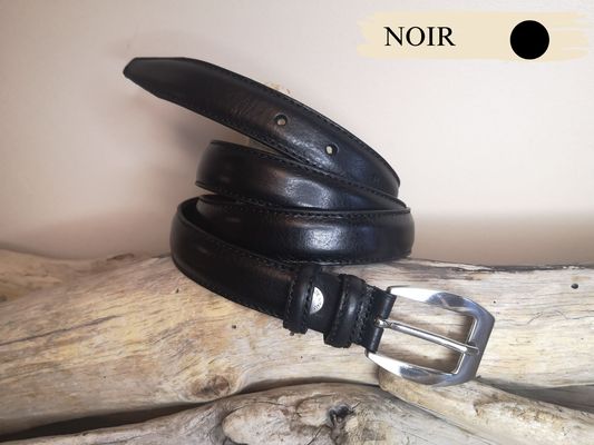 CEINTURE FEMME FINE 2.5CM DE VACHETTE AVEC COUTURES