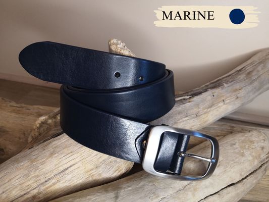 CEINTURE CUIR FEMME POUR JEAN EN CUIR PLEINE FLEUR DE TAUREAU SANS COUTURES