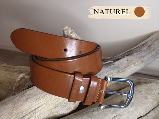 LA CEINTURE ARTISANALE MIXTE EN CUIR VERITABLE