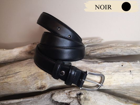 CEINTURES FEMME DE 3CM EN CUIR AVEC COUTURES