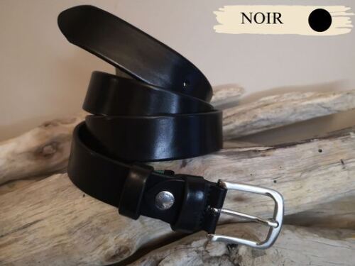 CEINTURE HOMME DE 3CM EN UN BLOC DE CUIR