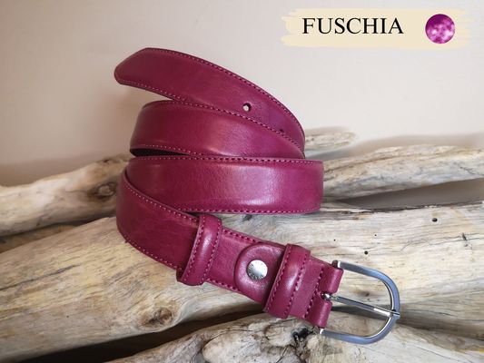 CEINTURES FEMME DE 3CM EN CUIR AVEC COUTURES