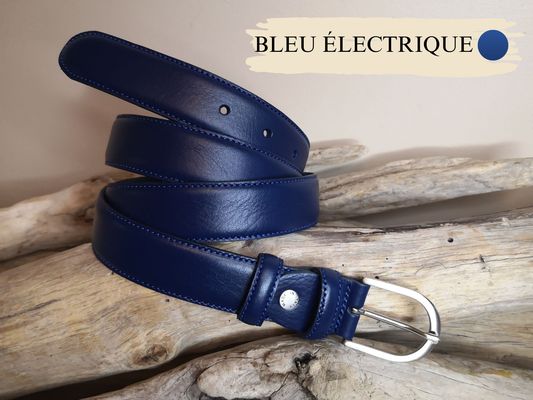 CEINTURES FEMME DE 3CM EN CUIR AVEC COUTURES