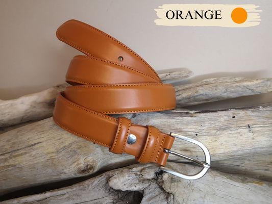 CEINTURES FEMME DE 3CM EN CUIR AVEC COUTURES