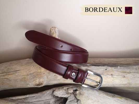 CEINTURES FEMME DE 3CM EN CUIR AVEC COUTURES