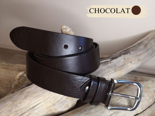 LA CEINTURE ARTISANALE MIXTE EN CUIR VERITABLE
