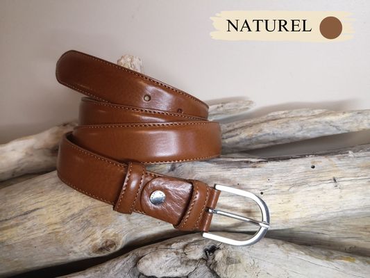 CEINTURES FEMME DE 3CM EN CUIR AVEC COUTURES