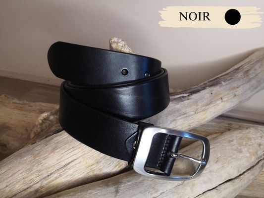 CEINTURE CUIR FEMME POUR JEAN EN CUIR PLEINE FLEUR DE TAUREAU SANS COUTURES