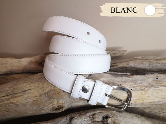 CEINTURES FEMME DE 3CM EN CUIR AVEC COUTURES