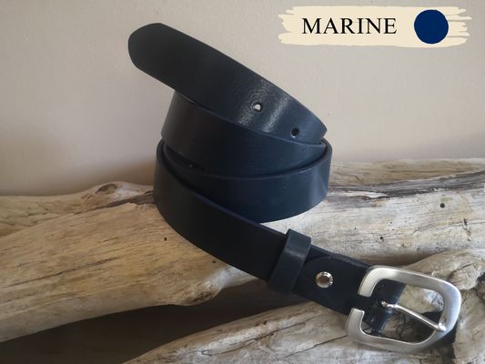 CEINTURE POUR FEMME EN CUIR DE 3CM EN CUIR PLEINE FLEUR DE TAUREAU