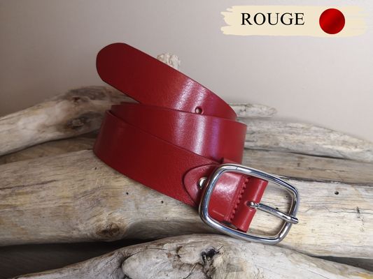 CEINTURE FEMME EN CUIR PLEINE FLEUR