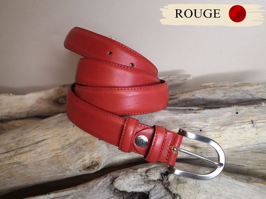 CEINTURES FEMME DE 3CM EN CUIR AVEC COUTURES