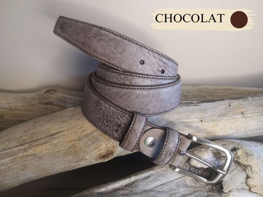 CEINTURE EN CUIR VIELLI MIXTE DE 3.5CM