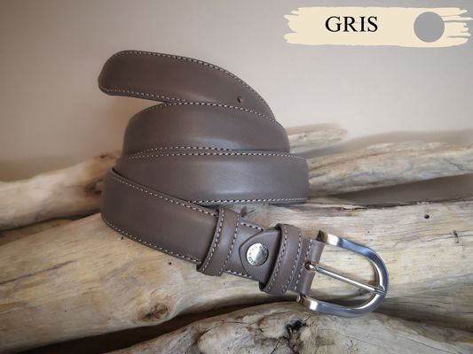 CEINTURES FEMME DE 3CM EN CUIR AVEC COUTURES