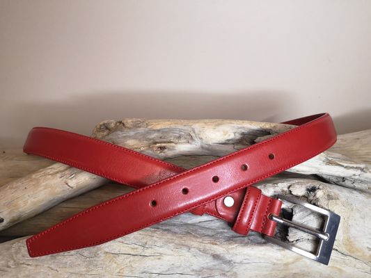 CEINTURES HOMME DE 3 CM EN CUIR VERITABLE AVEC COUTURES