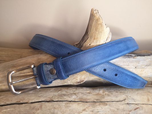 CEINTURE EN CUIR VIELLI MIXTE DE 3.5CM