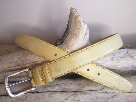 CEINTURE EN CUIR VIELLI MIXTE DE 3.5CM