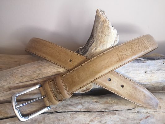 CEINTURE EN CUIR VIELLI MIXTE DE 3.5CM