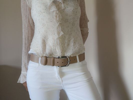 LA CEINTURE ARTISANALE MIXTE EN CUIR VERITABLE