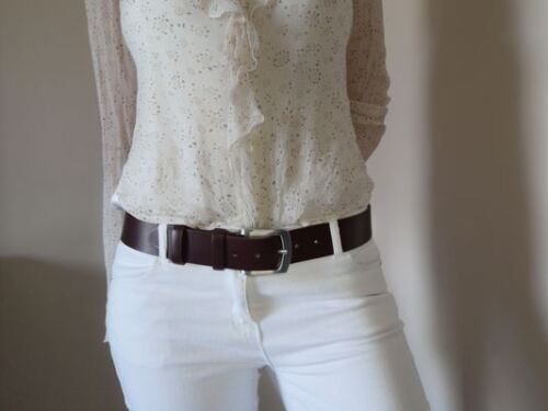 LA CEINTURE ARTISANALE MIXTE EN CUIR VERITABLE