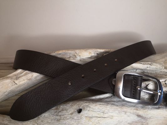 CEINTURE CUIR FEMME POUR JEAN EN CUIR PLEINE FLEUR DE TAUREAU SANS COUTURES