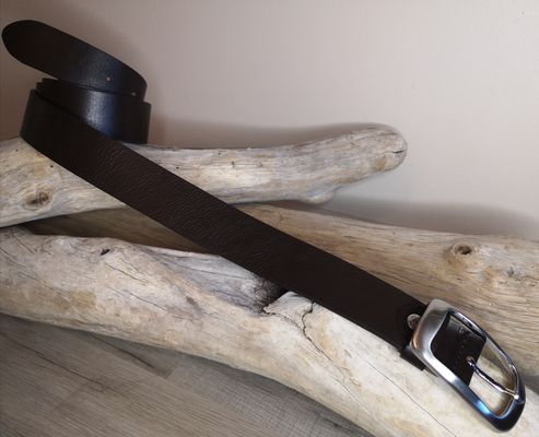 CEINTURE CUIR FEMME POUR JEAN EN CUIR PLEINE FLEUR DE TAUREAU SANS COUTURES