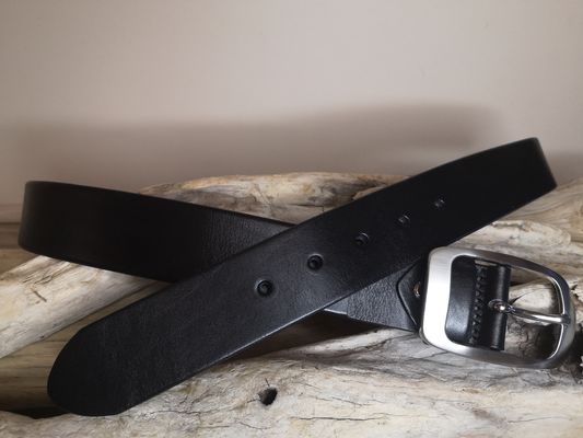CEINTURE CUIR FEMME POUR JEAN EN CUIR PLEINE FLEUR DE TAUREAU SANS COUTURES