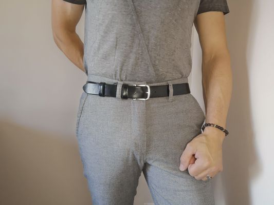 CEINTURE HOMME DE 3CM EN UN BLOC DE CUIR