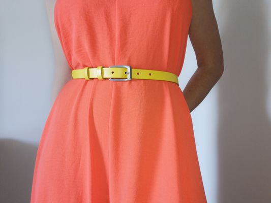 CEINTURE FEMME 2CM EN CUIR VERITABLE
