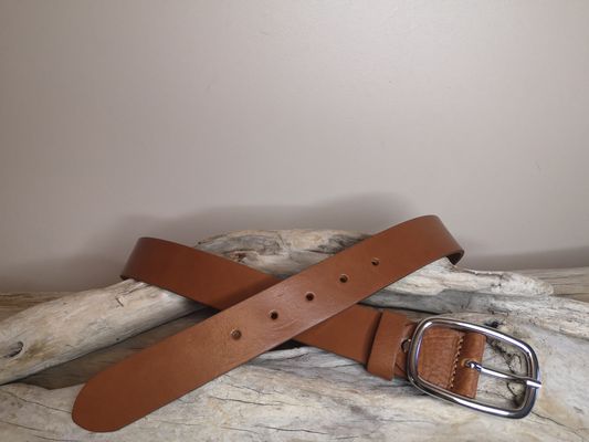 CEINTURE FEMME EN CUIR PLEINE FLEUR