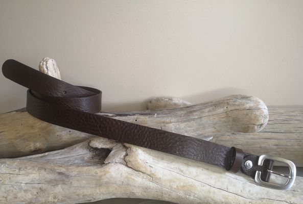CEINTURE POUR FEMME EN CUIR DE 3CM EN CUIR PLEINE FLEUR DE TAUREAU