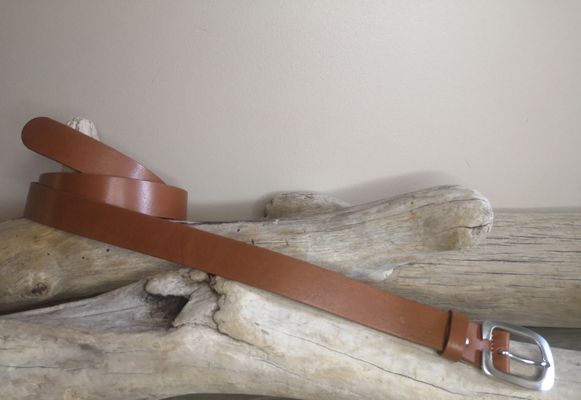 CEINTURE POUR FEMME EN CUIR DE 3CM EN CUIR PLEINE FLEUR DE TAUREAU