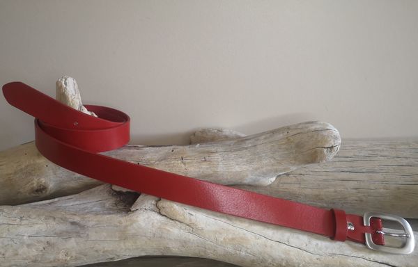 CEINTURE POUR FEMME EN CUIR DE 3CM EN CUIR PLEINE FLEUR DE TAUREAU