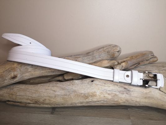 CEINTURES MIXTE EN CUIR DE 3.5CM AVEC COUTURES