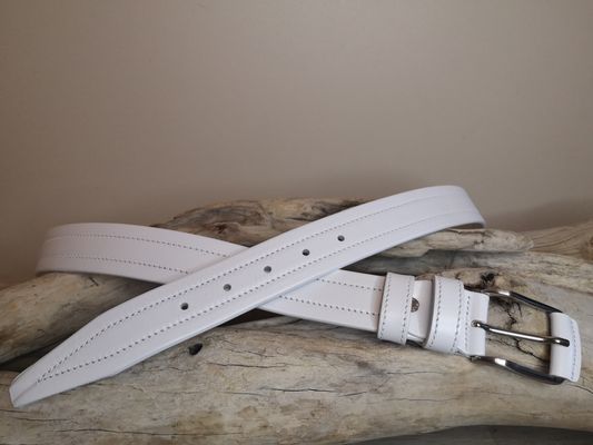 CEINTURES MIXTE EN CUIR DE 3.5CM AVEC COUTURES